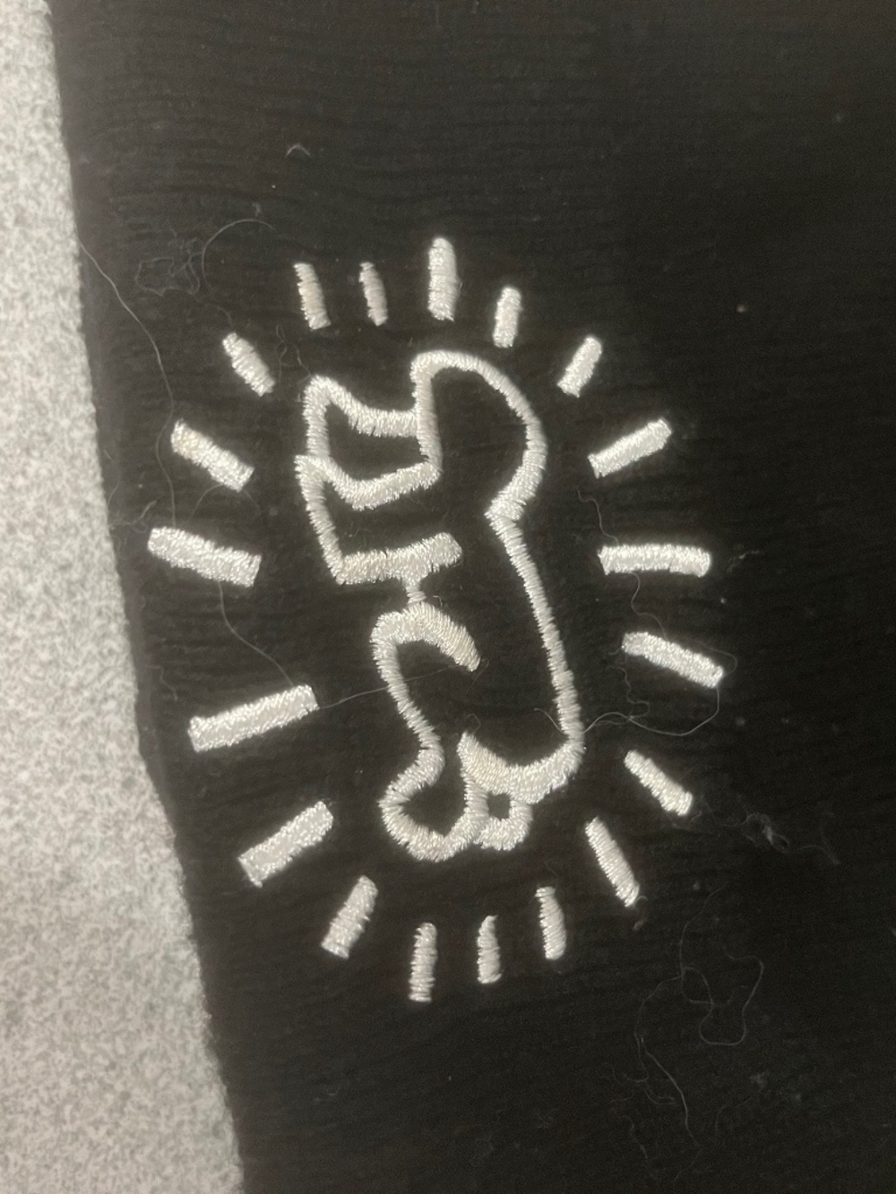 Obey X Keith Haring black knit toque